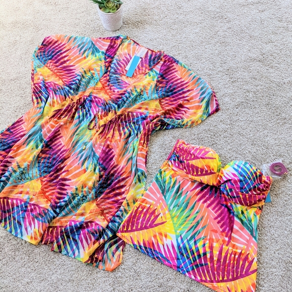 Into the Blue Other - Into the Blue Coverup and Tankini Top Set